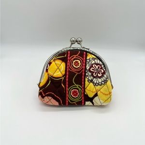 NWT Vera Bradley Buttercup Double Kiss Floral Coin Purse ✨Limited✨